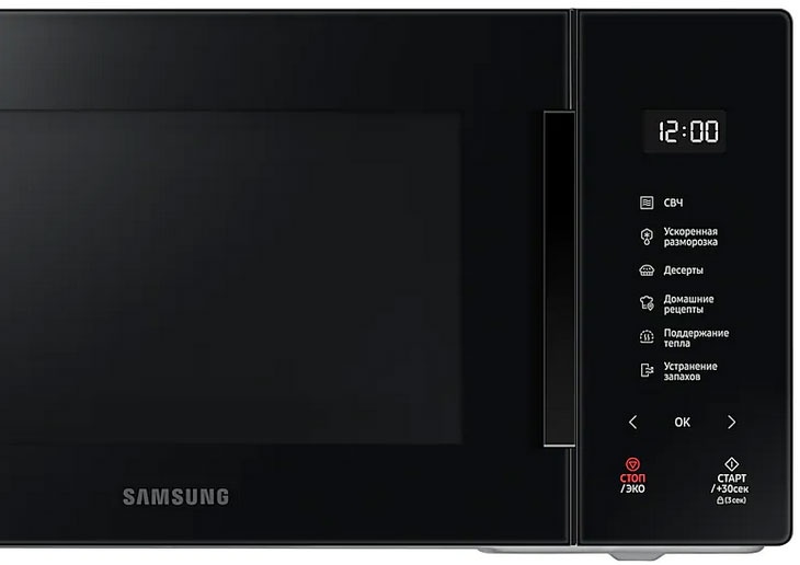 Микроволновая печь - СВЧ Samsung MS23T5018AK, сенсорное управление, чёрный фото 4