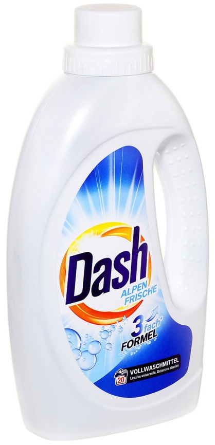 Жидкое средство для стирки Dash Alpen Frische 3 fash FORMEL 1.1 л, 20 стирок фото 1