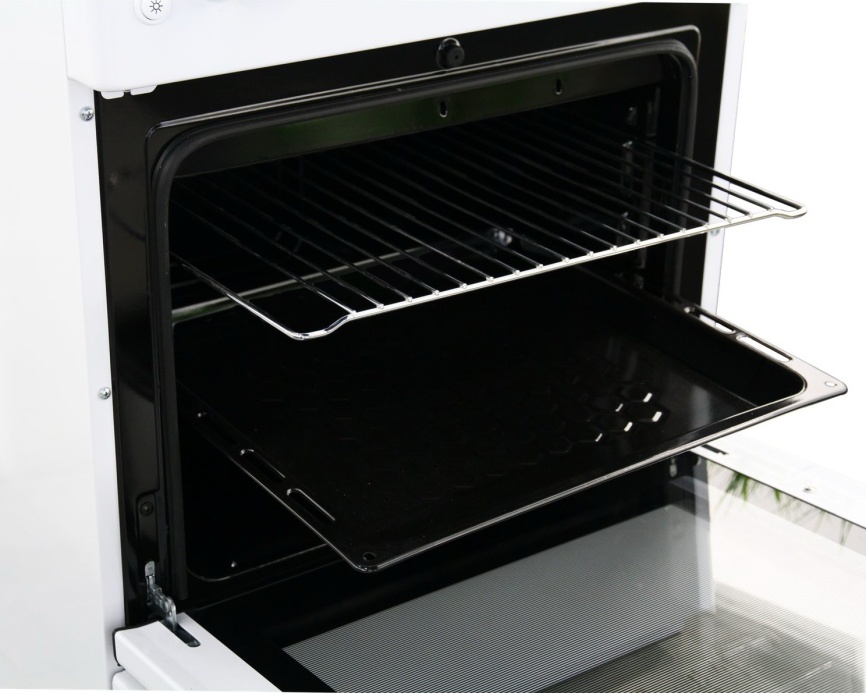 Электроплита De luxe 606004.13э001 (кр) 60 см, 58 л, 4 конфорки, белый фото 5