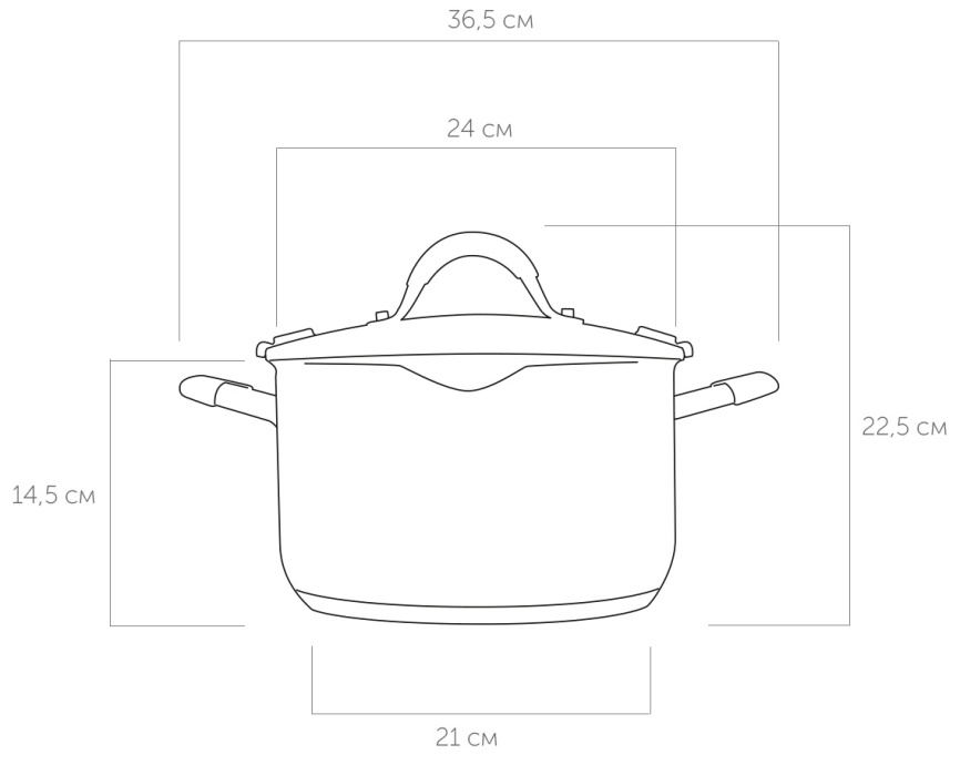 Кастрюля Nadoba NITA, 4 см/6,1 л, 726911 фото 9