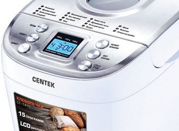 Хлебопечка Centek CT-1415 (бел/сталь) фото 2