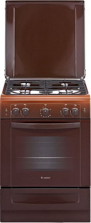 Газовая плита Gefest 6100-02 0010 60 см, 52 л, 4 конфорки, коричневый фото 1