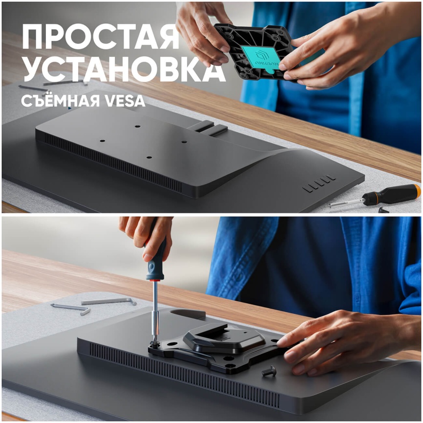 Кронштейн настольный для монитора Onkron G 80 черный фото 12