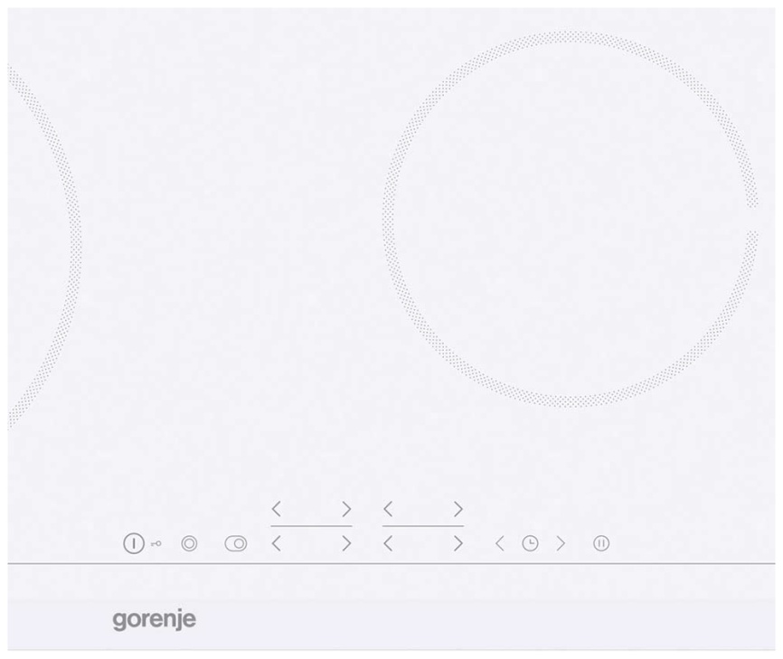 Электрическая варочная панель Gorenje ECT 643 WCSC 60 см, 4 конфорки стеклокерамика, белый фото 6