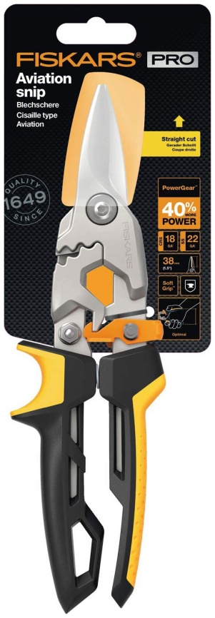 Ножницы Fiskars для металла прямые PowerGear 1027207 фото 7