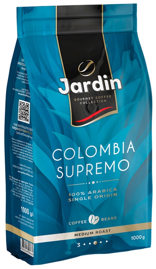 Кофе зерновой Jardin Colombia Supremo 1 кг фото 1