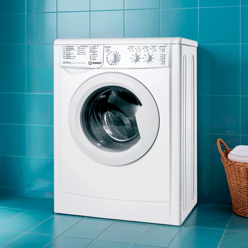 Стиральная машина Indesit IWSC 6105 (CIS) автомат, загрузка 6 кг, белый фото 2