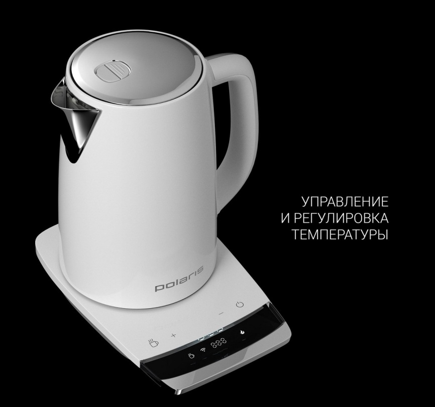 Чайник электрический Polaris PWK 1755CAD WIFI IQ Home белый фото 7