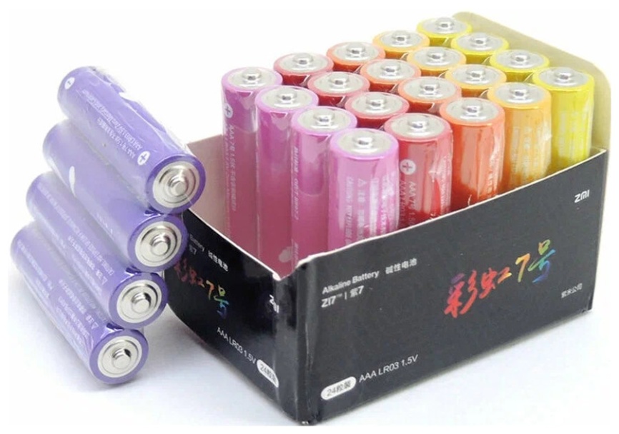 Батарейка Zmi Rainbow Z17 типа ААА (24 шт)цветные фото 7