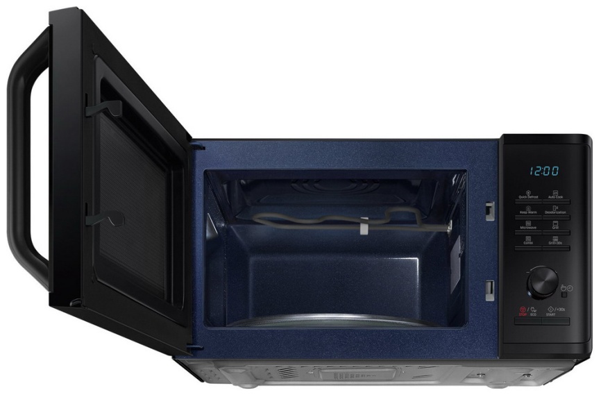 Микроволновая печь - СВЧ Samsung MG 23 K 3515 AK, 23 л, таймер, черный фото 5