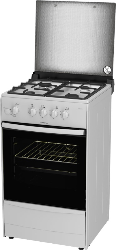 Газовая плита Darina 1B1 GM 441 008 W 50 см, 50 л, 4 конфорки, белый фото 3